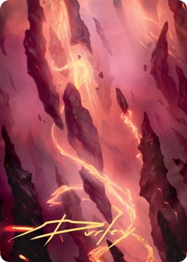 Mountain Art Card (16/81) (Gold-Stamped Signature)