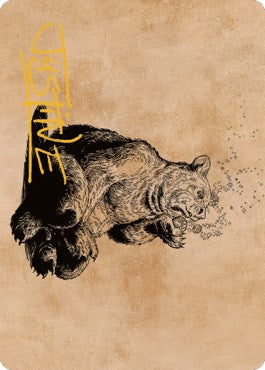 Wilson, Refined Grizzly Art Card (Gold-Stamped Signature)