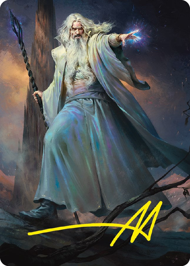 Saruman of Many Colors Art Card (Gold-Stamped Signature) [ASLTR - 20]