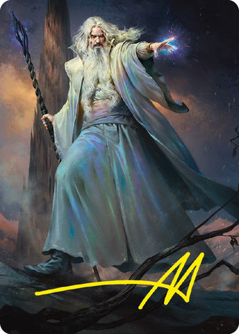 Saruman of Many Colors Art Card (Gold-Stamped Signature) [ASLTR - 20]