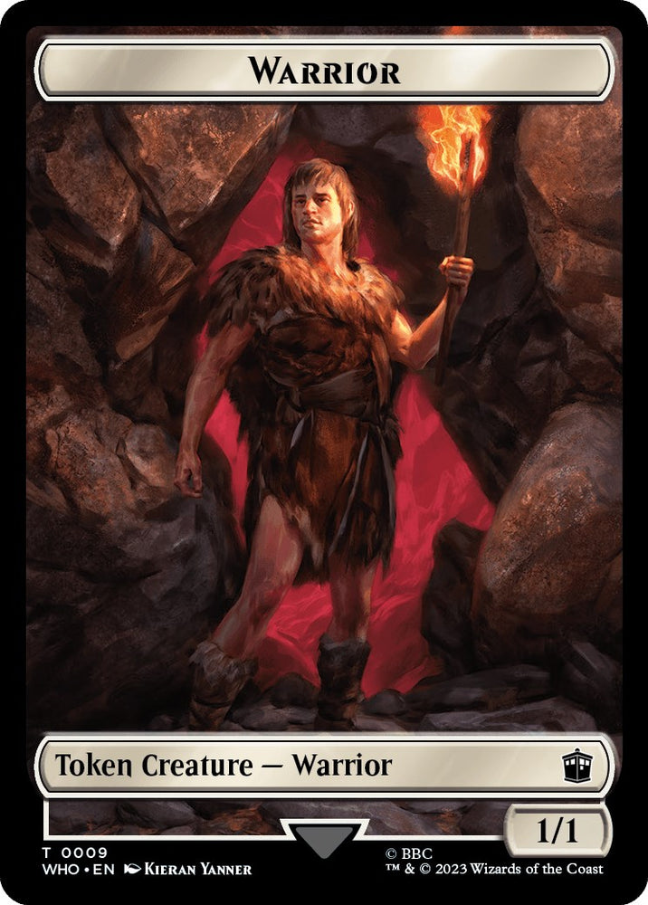 Warrior // Treasure (0028) Double-Sided Token