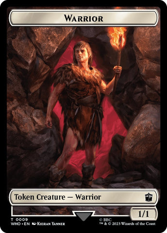 Warrior // Treasure (0028) Double-Sided Token