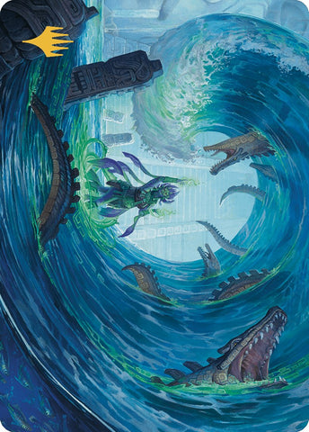 Wave Goodbye Art Card (Gold-Stamped Planeswalker Symbol)