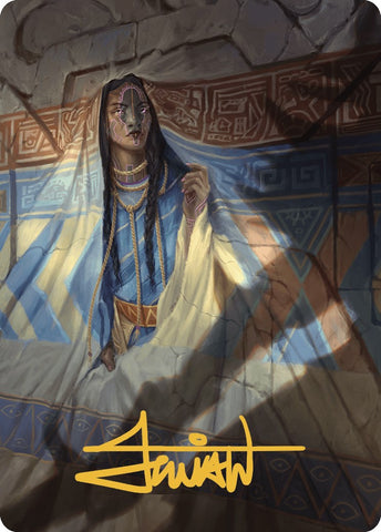 Whispersilk Cloak Art Card (Gold-Stamped Signature)