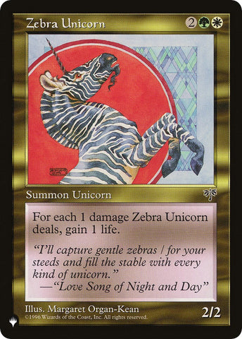 Zebra Unicorn [LIST - N/A]