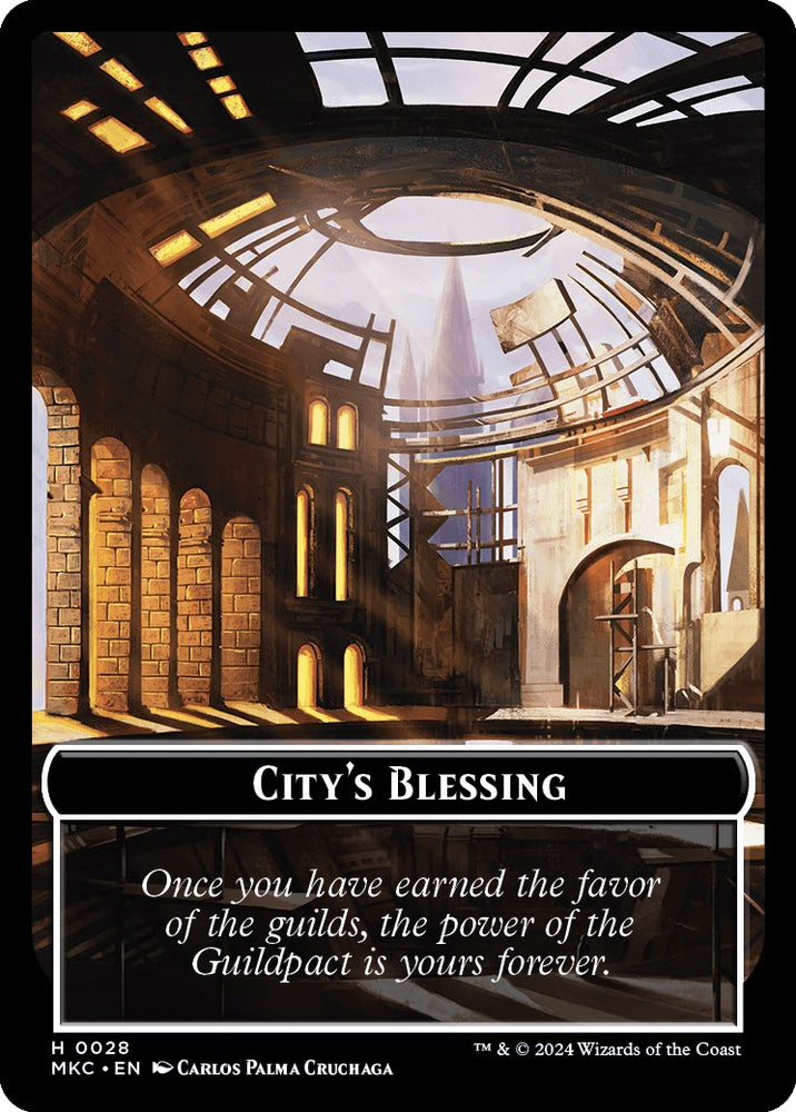 City's Blessing // Human Soldier Double-Sided Token