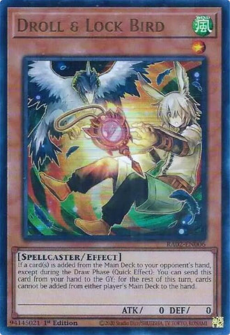 Droll & Lock Bird (Alternate Art) (UR) [RA02 - RA02-EN006]