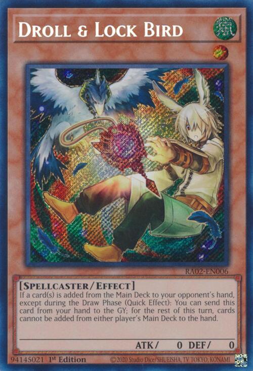 Droll & Lock Bird (Alternate Art) (Secret Rare) [RA02 - RA02-EN006]