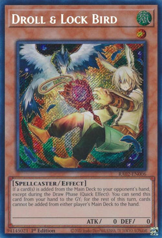 Droll & Lock Bird (Alternate Art) (Secret Rare) [RA02 - RA02-EN006]