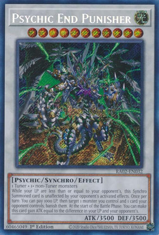 Psychic End Punisher (Secret Rare) [RA02 - RA02-EN032]