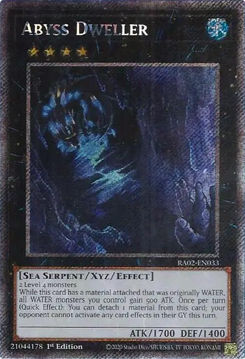 Abyss Dweller (Platinum Secret Rare) [RA02 - RA02-EN033]