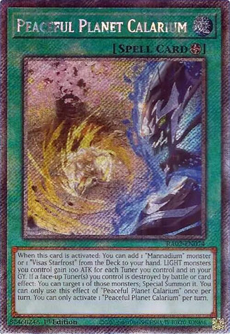 Peaceful Planet Calarium (Platinum Secret Rare) [RA02 - RA02-EN074]