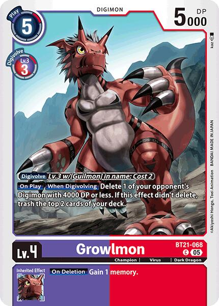 Growlmon [BT21 - BT21-068 C]