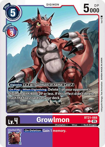 Growlmon [BT21 - BT21-068 C]