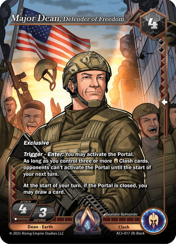 Major Dean, Defender of Freedom