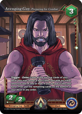 Avenging Guy, Preparing for Combat