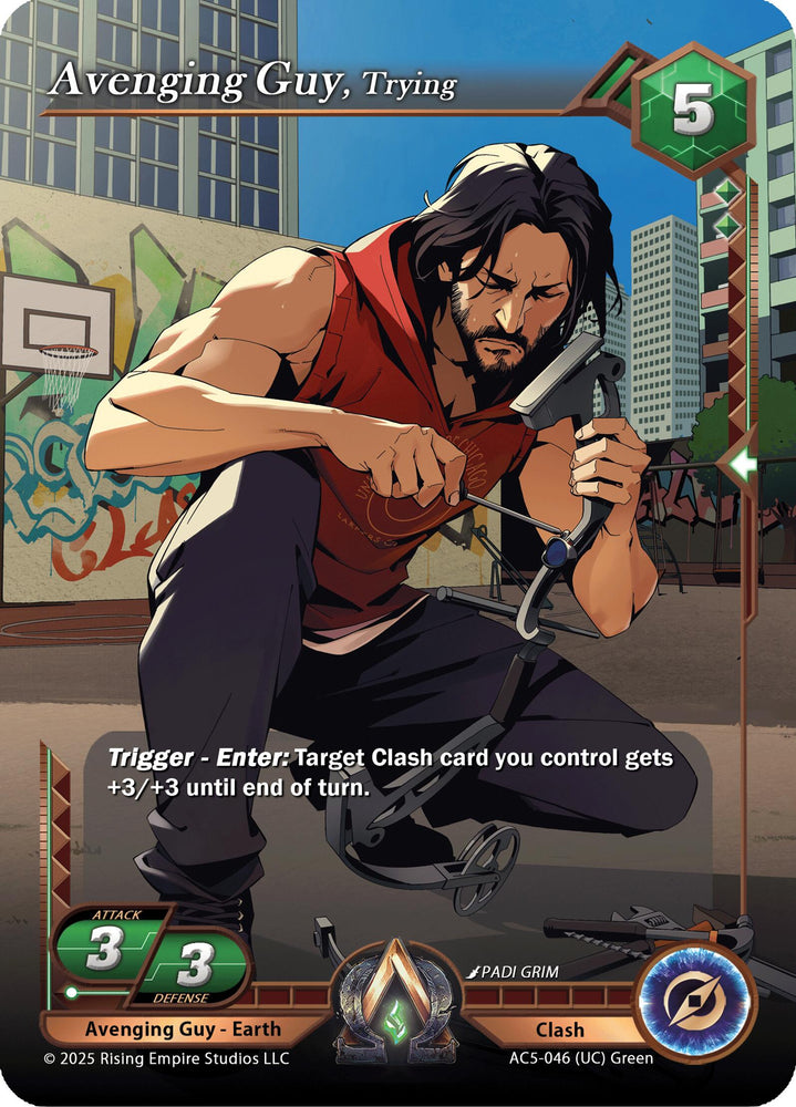 Avenging Guy, Trying