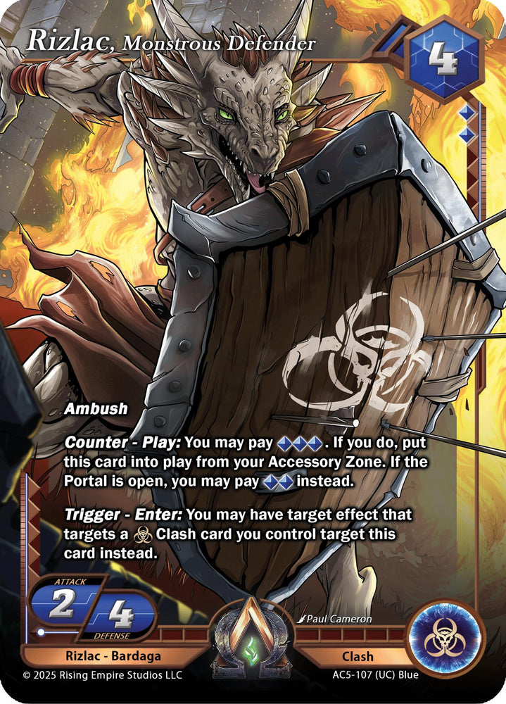 Rizlac, Monstrous Defender