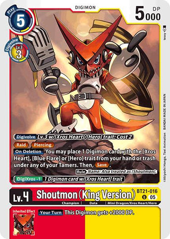 Shoutmon (King Version) [BT21 - BT21-016 U]