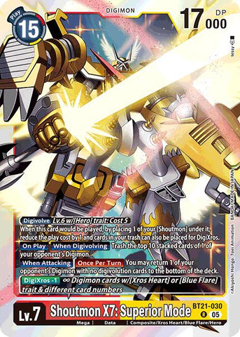 Shoutmon X7: Superior Mode [BT21 - BT21-030 R]