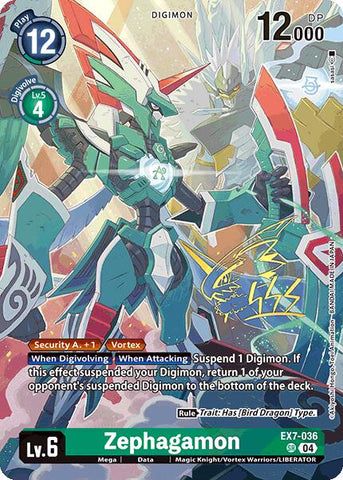 Zephagamon (Rare Pull) [BT21 - EX7-036 SR]