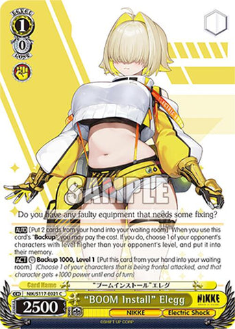 "BOOM Install" Elegg [NIK - 021]