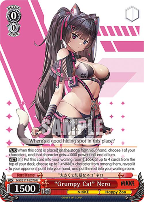 "Grumpy Cat" Nero [NIK - 070]