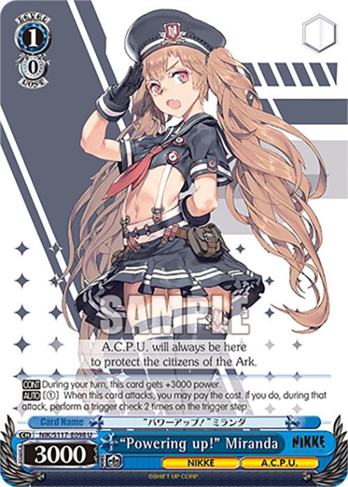 "Powering up!" Miranda [NIK - 098]