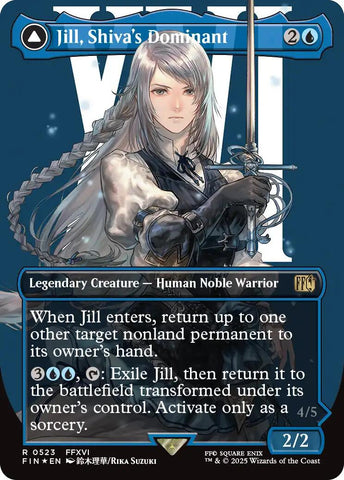 Jill, Shiva's Dominant (Borderless) (Surge Foil) [FIN - 523]