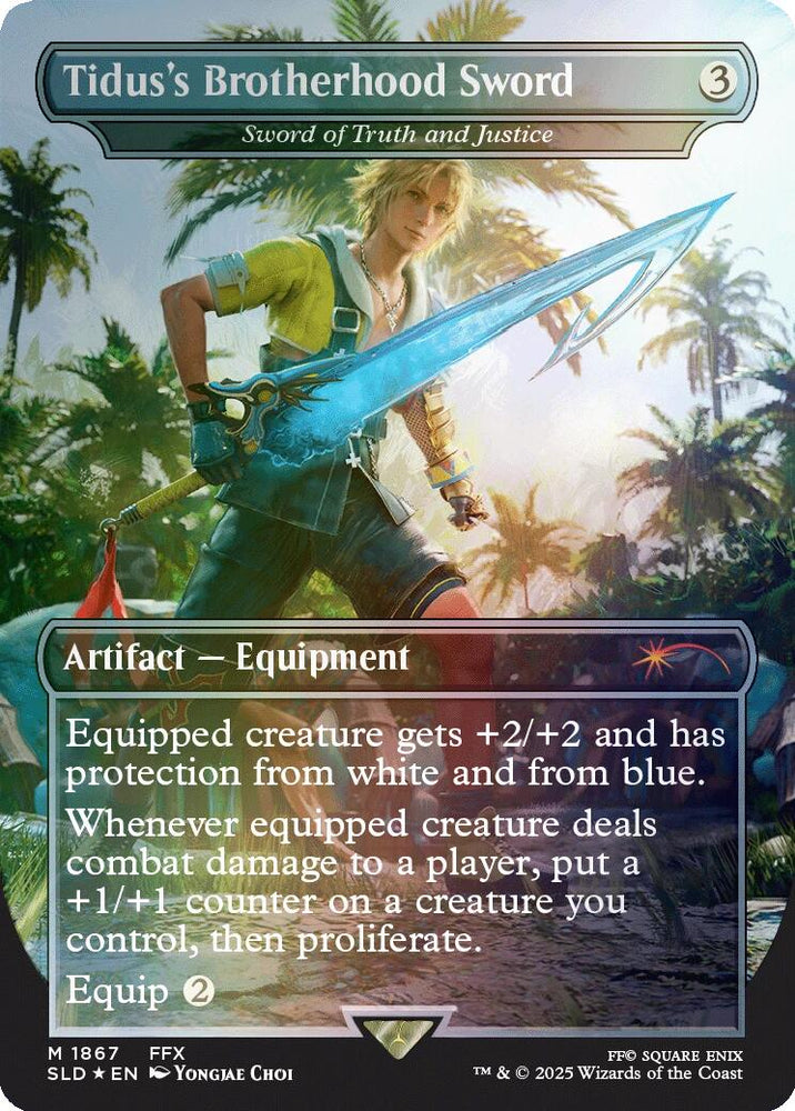 Tidus's Brotherhood Sword - Sword of Truth and Justice (Rainbow Foil) [SLD - 1867]