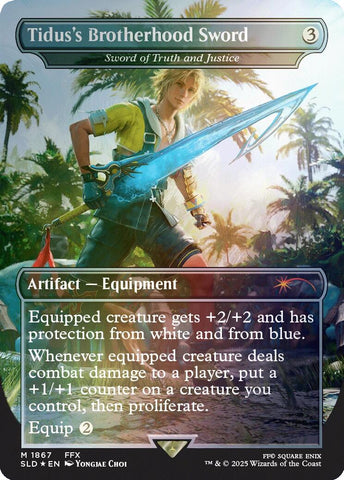 Tidus's Brotherhood Sword - Sword of Truth and Justice (Rainbow Foil) [SLD - 1867]