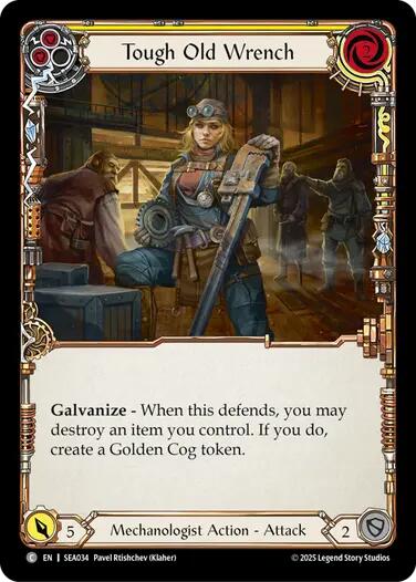 Tough Old Wrench (Yellow)