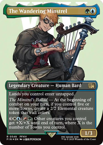 The Wandering Minstrel (Borderless) (Surge Foil) [FIN - 548]