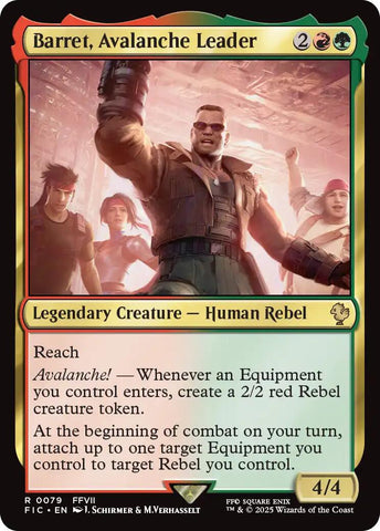 Barret, Avalanche Leader (Surge Foil) [FIC - 79]