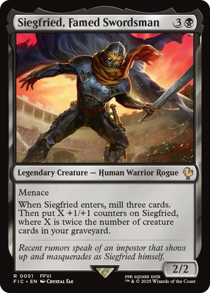 Siegfried, Famed Swordsman (Surge Foil) [FIC - 51]