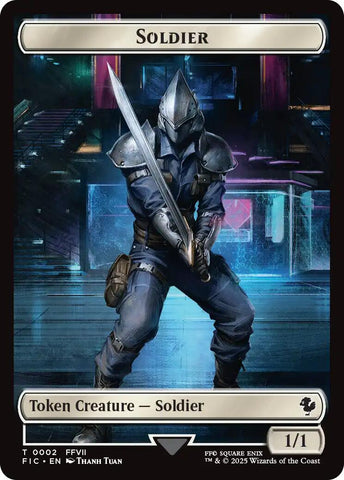 Soldier // Rebel Double-Sided Token