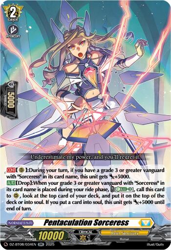 Pentaculation Sorceress [DZ-BT08/034EN]