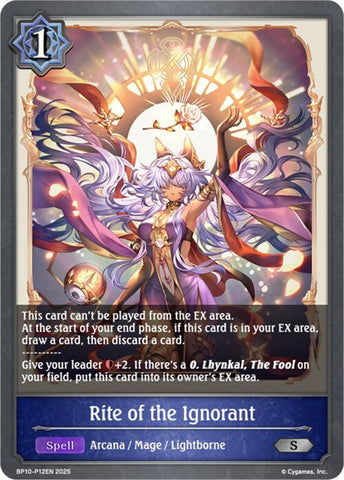 Rite of the Ignorant - P12 (Foil) [BP10]