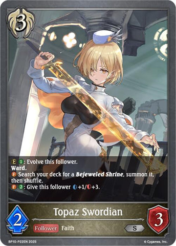 Topaz Swordian - P22 (Foil) [BP10]