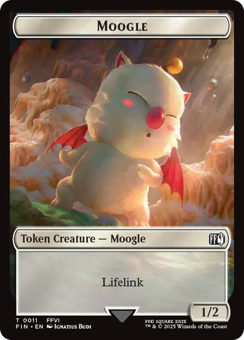 Moogle (0011) // Treasure (0023) Double-Sided Token