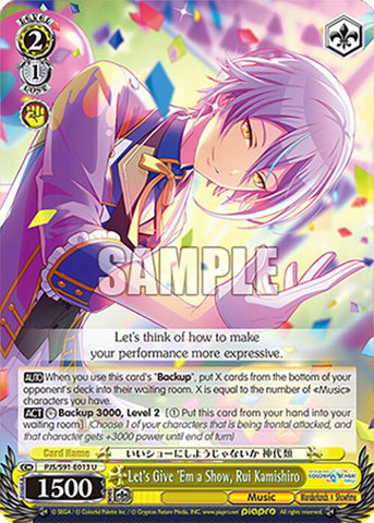 Let's Give 'Em a Show, Rui Kamishiro