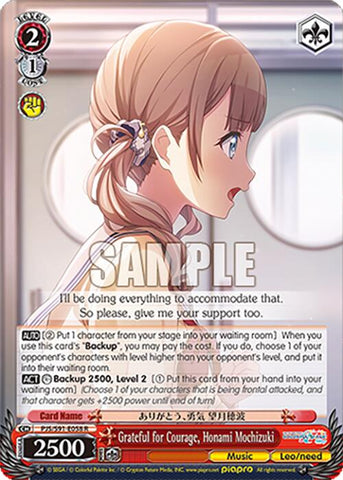 Grateful for Courage, Honami Mochizuki