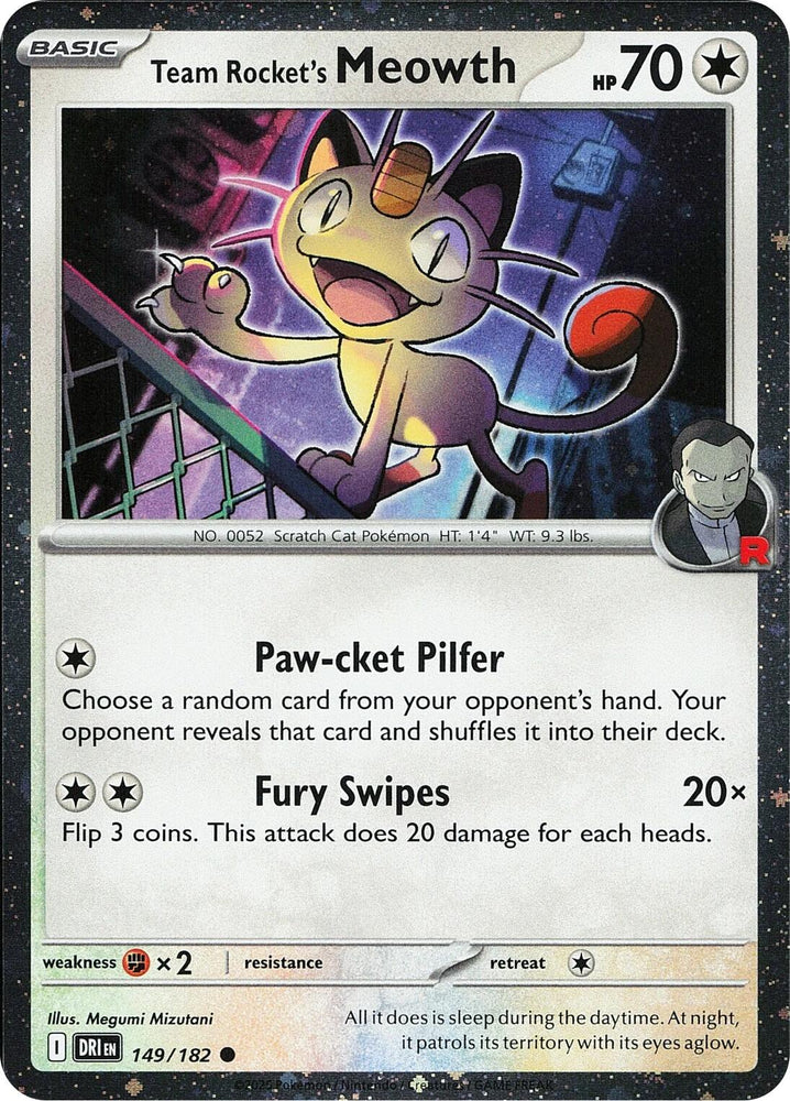 Team Rocket's Meowth (Cosmos Holo) [MCAP - 149/182]