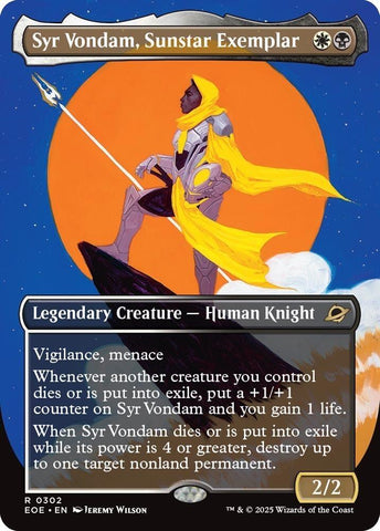 Syr Vondam, Sunstar Exemplar (Borderless) [EOE - 302]