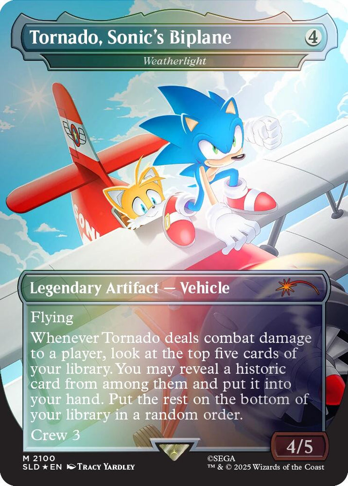 Tornado, Sonic's Biplane - Weatherlight (Rainbow Foil)