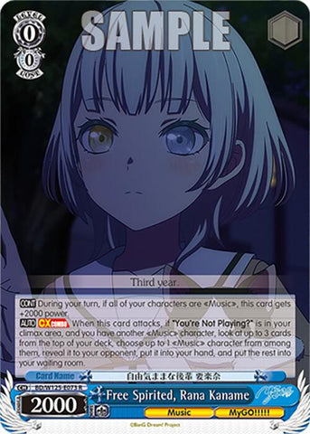 Free Spirited, Rana Kaname