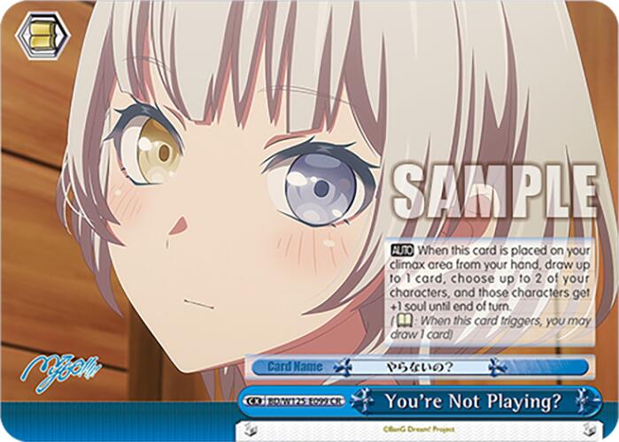 You're Not Playing? [BD - BD/W125-E099 CR]