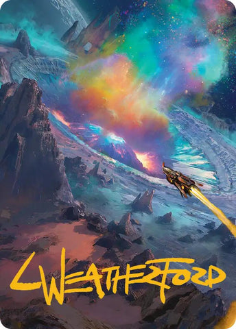 Meteor Crater Art Card (Gold-Stamped Signature)