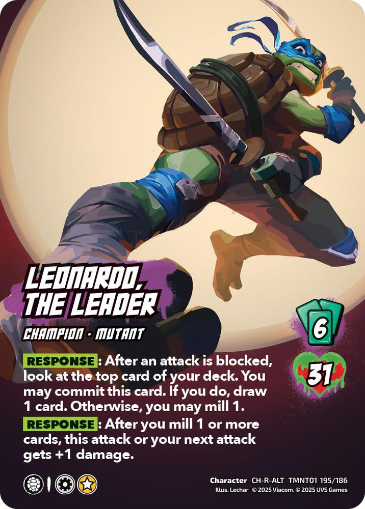 Leonardo, the Leader (Alternate Art) (195)
