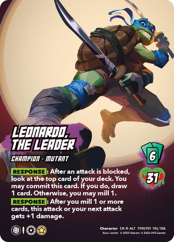 Leonardo, the Leader (Alternate Art) (195)